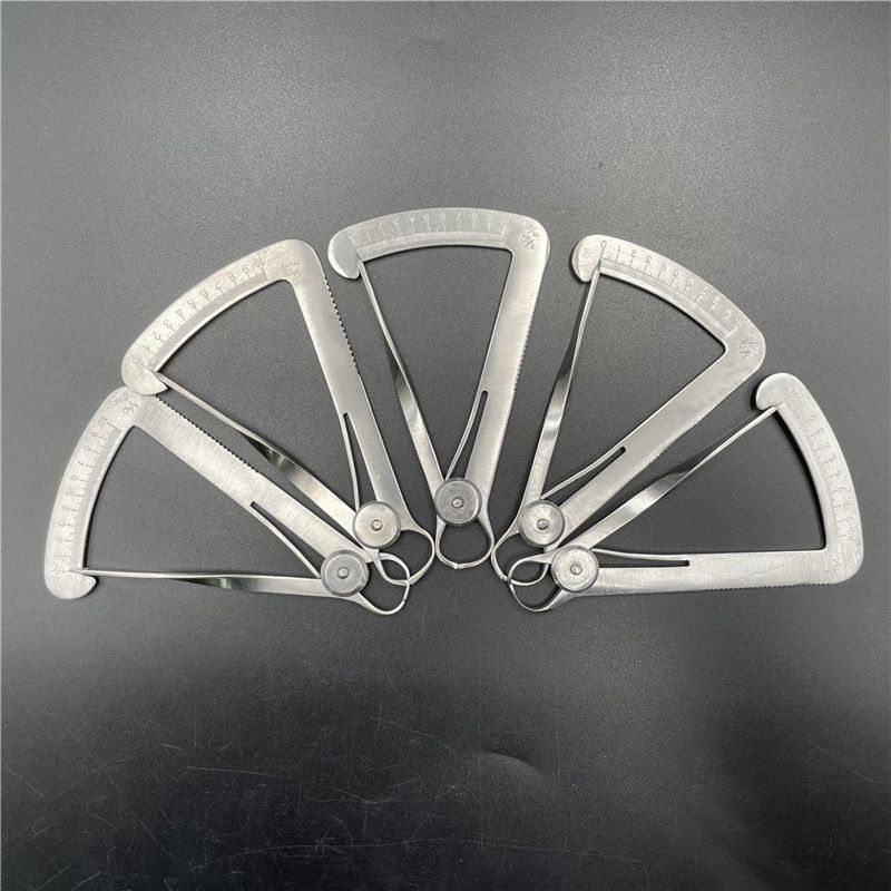 牙科材料齒科口腔器械 測(cè)量內(nèi)冠卡尺金屬卡尺 三角尺義齒工具