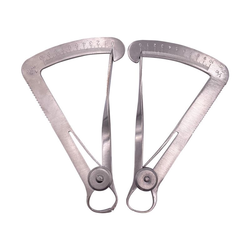 牙科材料齒科口腔器械 測(cè)量內(nèi)冠卡尺金屬卡尺 三角尺義齒工具