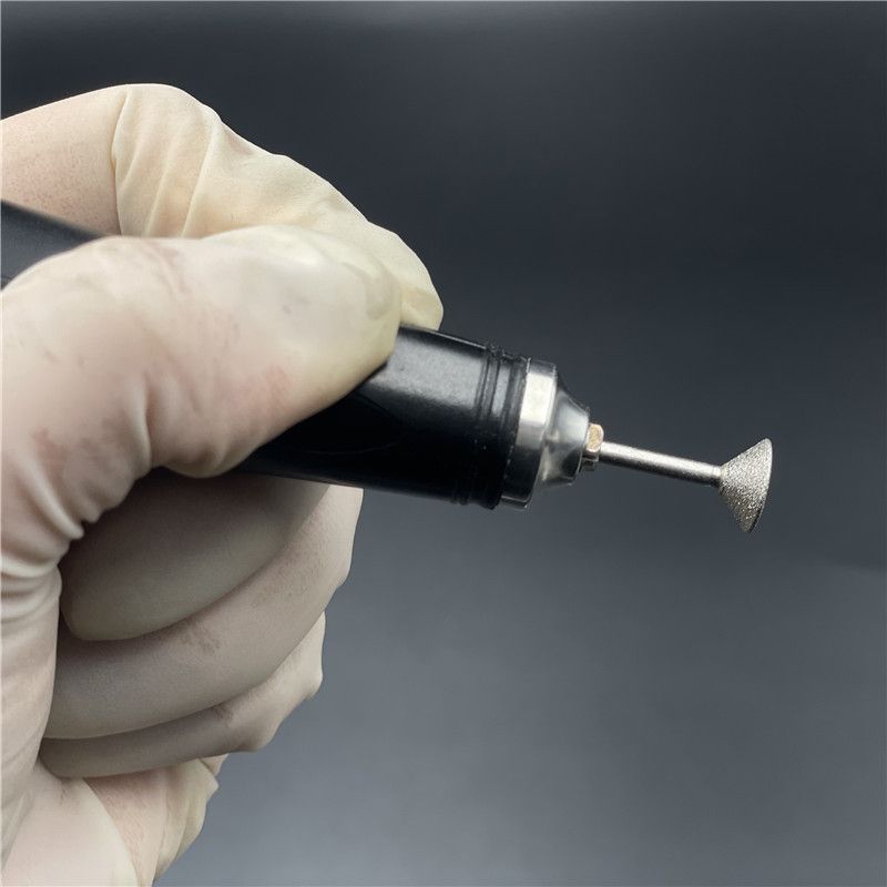 金剛石磨針金剛砂磨頭玻璃石頭刻字玉石開(kāi)窗去皮雕刻2.35mm柄徑