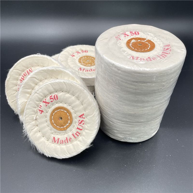 牙科技工拋光白棉輪 首飾白布輪 鏡面拋光棉輪拋光機用拋光大布輪